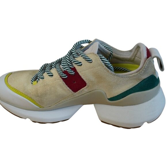 Rag & Bone Womens‎ Manston Runner Chunky Sole Sneakers Beige/Multi Color Suede & - Picture 10 of 13